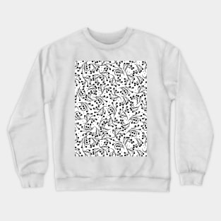 Simple Leaf Design Crewneck Sweatshirt